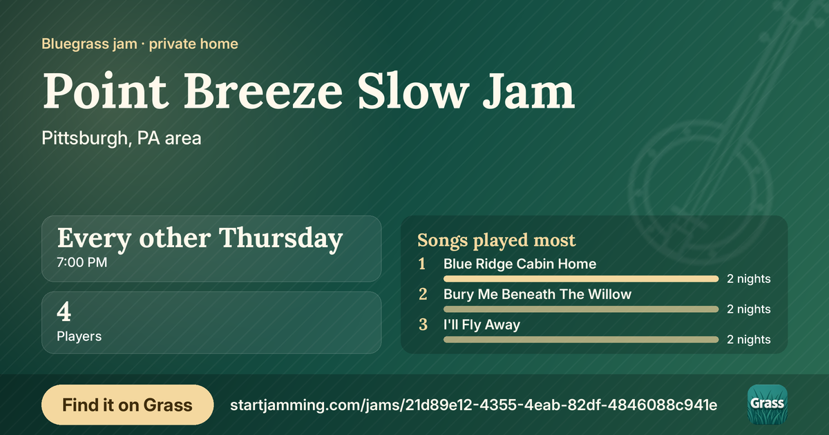 Point Breeze Slow Jam’s card