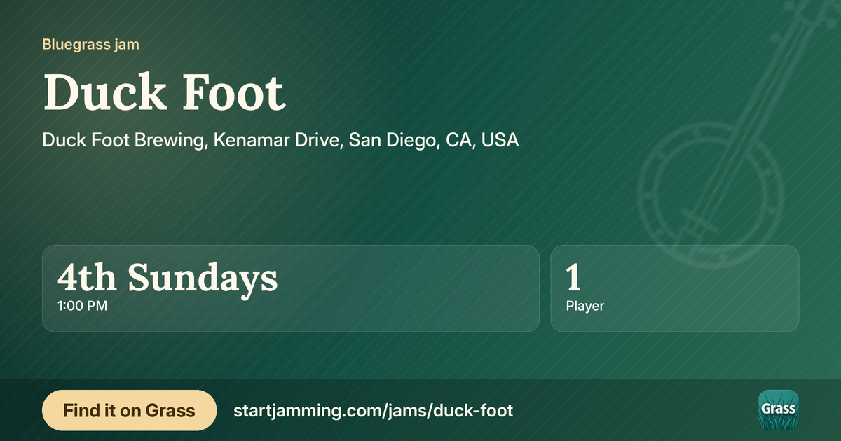 Duck Foot’s card