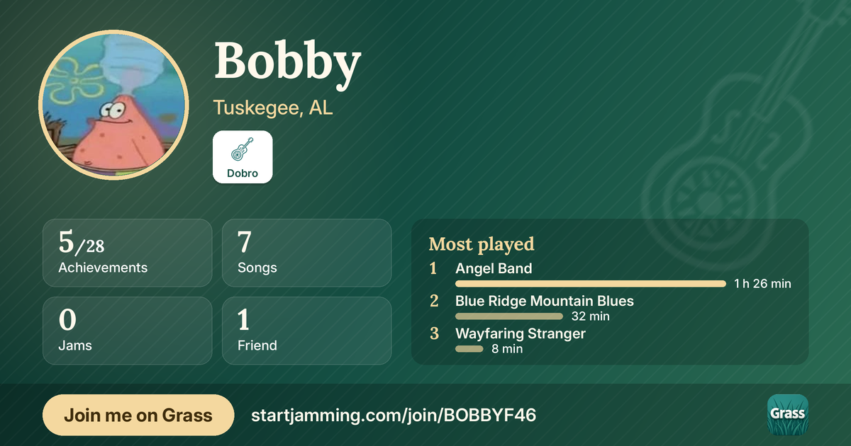 Bobby’s card