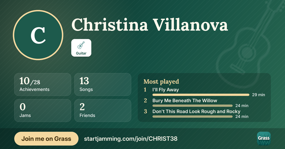 Christina Villanova’s card