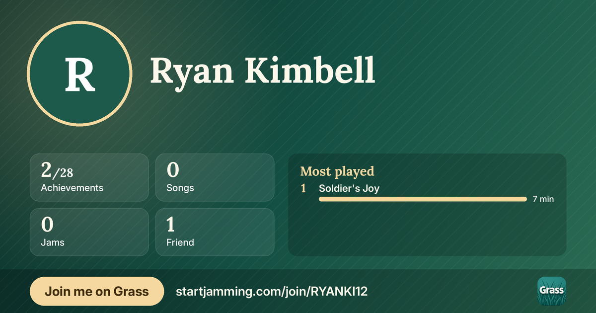 Ryan Kimbell’s card