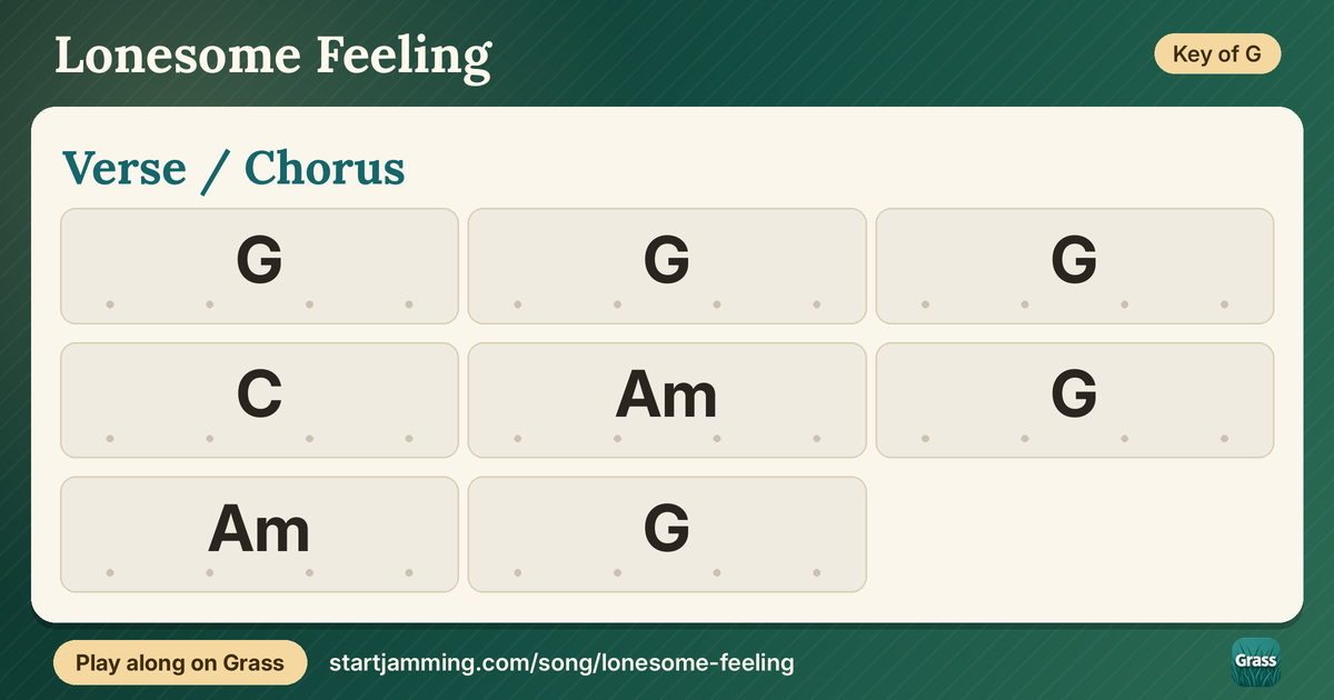 Lonesome Feeling chord chart